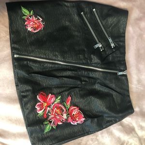 H&M Faux Leather Skirt Size 8